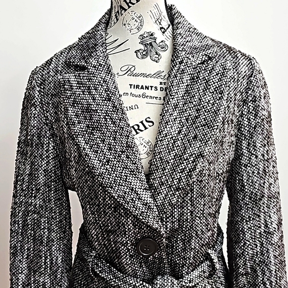 THX Thanx Collection belted wool blend jacket - Picture 2 of 5